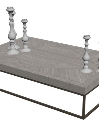 table basse + chandelier GRIMAUD